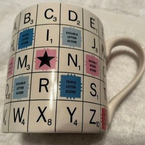 2012 Scrabble Tiles 12 oz. Coffee Tea Mug Wild & Wolf Thailand